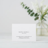 Gewoon Chubby Professional White Visitekaartje (Staand voorkant)