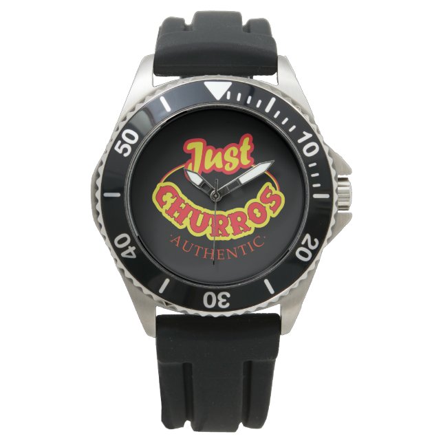 Gewoon Churros Logo horloge (Voorkant)
