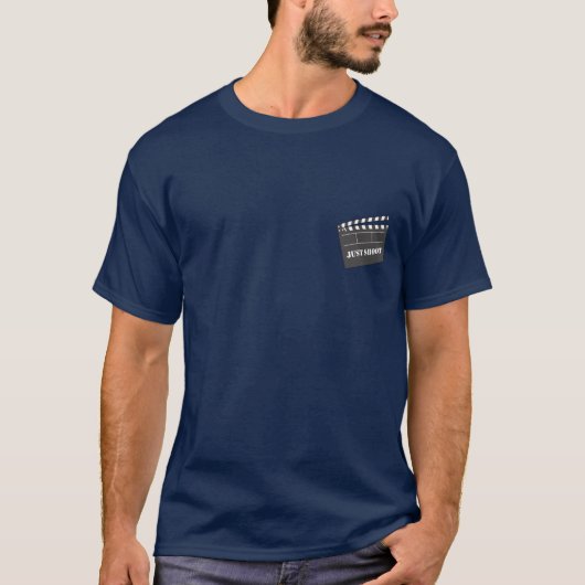Gewoon Clapperboard schieten T-shirt (Voorkant)