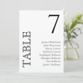 Gewoon Classic Zitting Chart Kaarten (Staand voorkant)