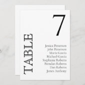 Gewoon Classic Zitting Chart Kaarten (Voorkant / Achterkant)