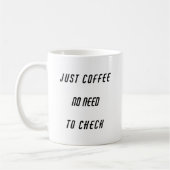 Gewoon Coffee Funny Gezegde Koffiemok (Links)