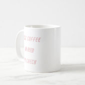 Gewoon Coffee Roos Gold Funny Gezegde Koffiemok (Voorkant links)