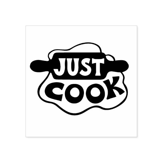 Gewoon Cook Rolling Pin en Dough Rubberstempel (Afrduk)