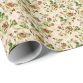 Gewoon  Cottage Kool Rozen Cadeaupapier (Rol Hoek)
