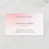 Gewoon Creative Design Roze Colour Harmony Luxury Visitekaartje (Achterkant)