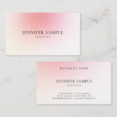 Gewoon Creative Design Roze Colour Harmony Luxury Visitekaartje (Voorkant / Achterkant)