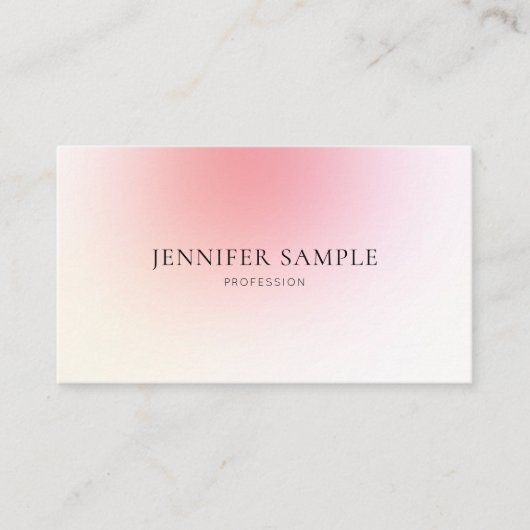 Gewoon Creative Design Roze Colour Harmony Luxury Visitekaartje (Voorkant)