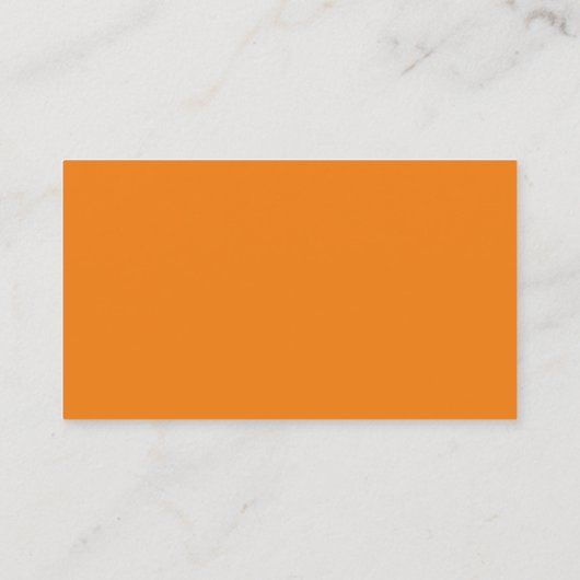 Gewoon Creative Modern Minimalist Oranje White Visitekaartje (Achterkant)
