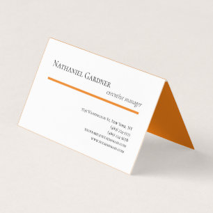 Gewoon Creative Modern Minimalist Oranje White Visitekaartje