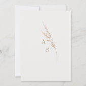 Gewoon crème bruiloft details II behuizing Kaart (Achterkant)