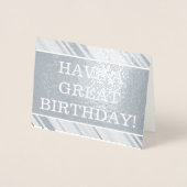 Gewoon, Custom "HEBBEN EEN GEWELDIGE VERJAARDAG" K Folie Kaarten (Voorkant)