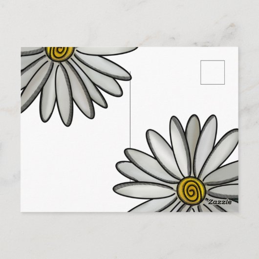 Gewoon Daisies Briefkaart (Achterkant)