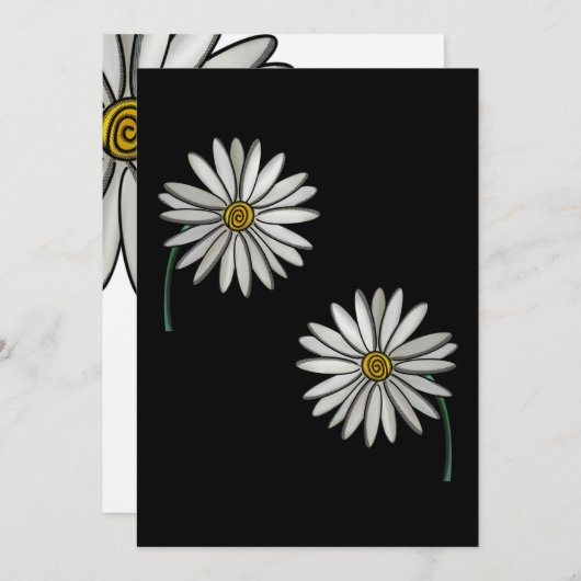 Gewoon Daisies Kaart (Voorkant / Achterkant)