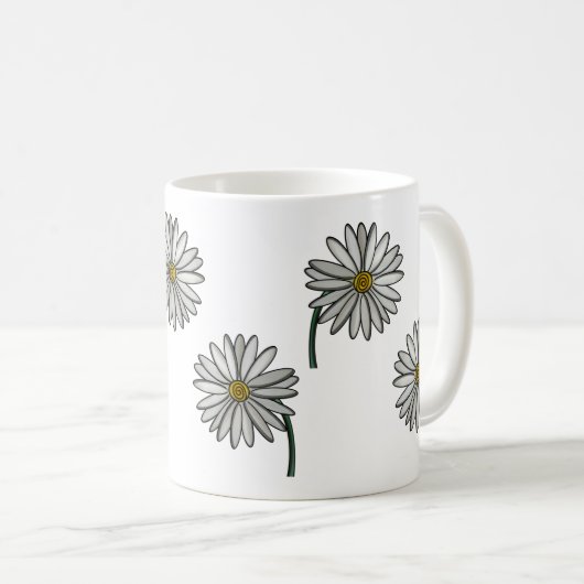Gewoon Daisies Koffiemok (Voorkant rechts)