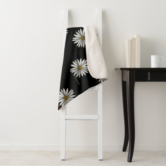 Gewoon Daisies Sherpa Deken (In situ)