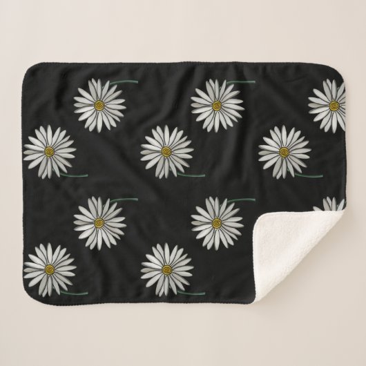Gewoon Daisies Sherpa Deken (Voorkant (horizontaal))