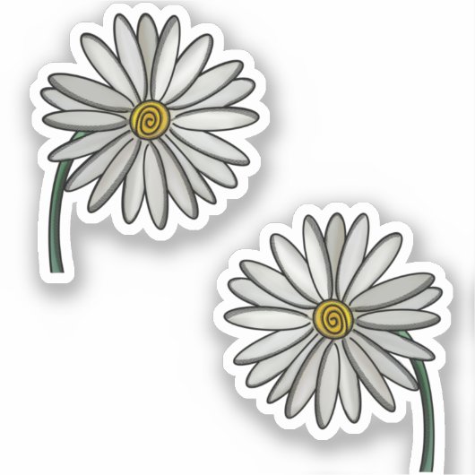 Gewoon Daisies Sticker (Voorkant)