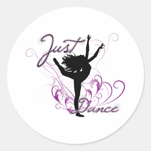 Gewoon Dance Ronde Sticker (Voorkant)