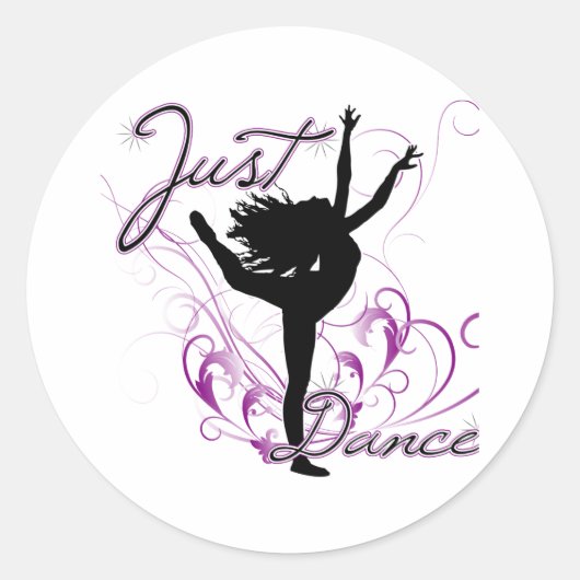 Gewoon Dance Ronde Sticker (Voorkant)