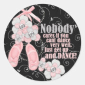 Gewoon Dance Ronde Sticker (Voorkant)