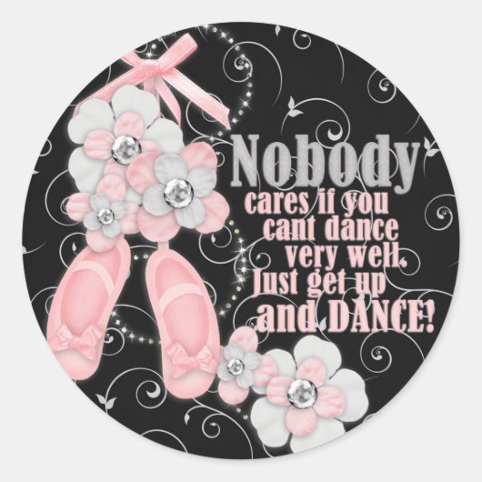 Gewoon Dance Ronde Sticker (Voorkant)