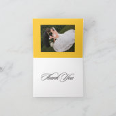 Gewoon dank aan jullie kaarten, huwelijksmonogram bedankkaart (Binnen)