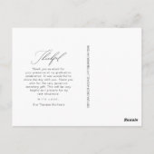 Gewoon dankbaar Afstuderen foto Dank u Briefkaart (Achterkant)