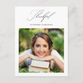 Gewoon dankbaar Afstuderen foto Dank u Briefkaart (Voorkant)