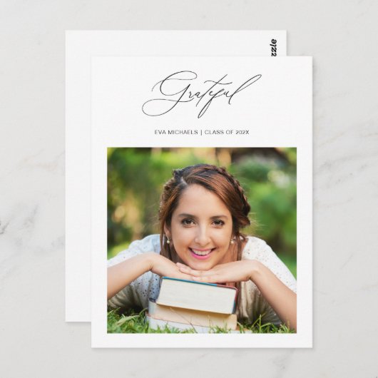 Gewoon dankbare Afstuderen foto Dank u Briefkaart (Voorkant / Achterkant)