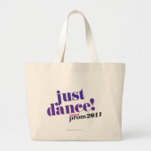 Gewoon Dans - Paars Grote Tote Bag (Voorkant)