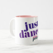 Gewoon Dans - Paars Tweekleurige Koffiemok (Voorkant links)