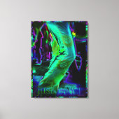 Gewoon dans psychedelische kleuren verpakt canvas (Voorkant)