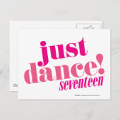 Gewoon dans - Roze Briefkaart (Voorkant / Achterkant)