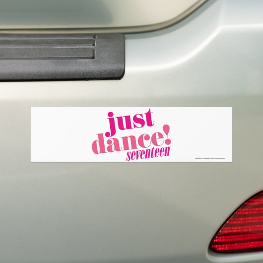 Gewoon dans - Roze Bumpersticker (Op auto)