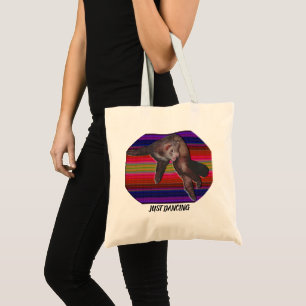 Gewoon Dansend Ferret Colorful Stripes Tote Bag
