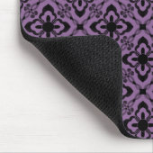 Gewoon Dazzling Damask Mousepad, Paars Muismat (Hoek)