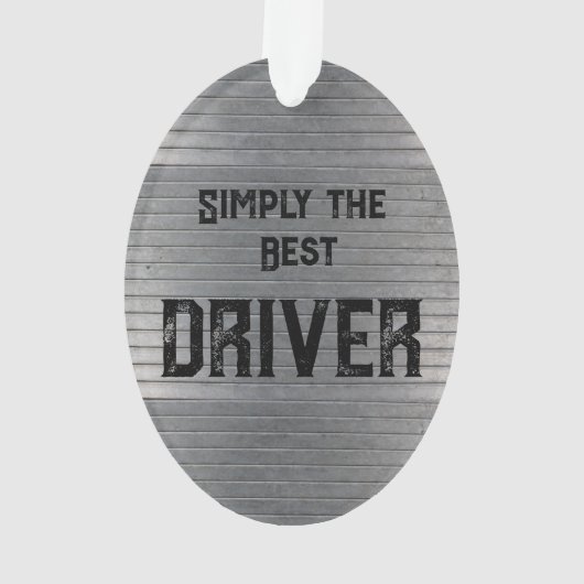 Gewoon de beste chauffeur ornament (achterkant)