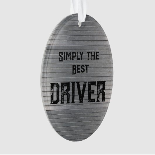 Gewoon de beste chauffeur ornament (voorkant)