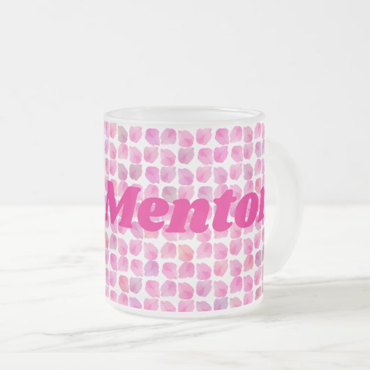 Gewoon de beste mentor matglas koffiemok (Voorkant rechts)