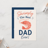Gewoon de Beste Papa Ooit! Vaderdag Plat Kaart (Voorkant / Achterkant in situ)
