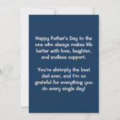Gewoon de Beste Papa Ooit! Vaderdag Plat Kaart (Achterkant)