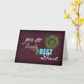 Gewoon de beste vader kaart (Gele Bloem)