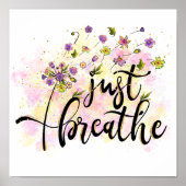 Gewoon de bloemen zelf verzorgen Yoga Poster (Voorkant)