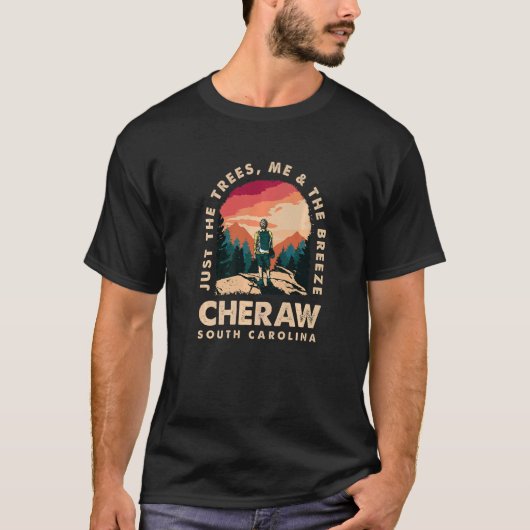 Gewoon de Bomen Me & de Breeze Cheraw wandelen naa T-shirt (Voorkant)