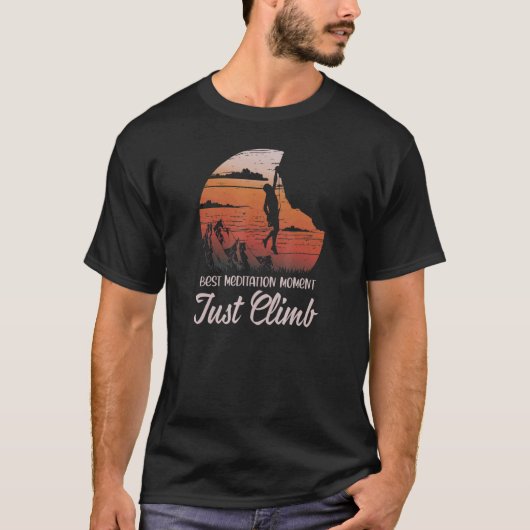 Gewoon de Bouldering Wall Mountains Climate Alpin T-shirt (Voorkant)