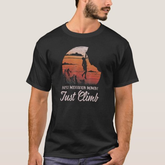 Gewoon de Bouldering Wall Mountains Climate Alpin T-shirt (Voorkant)