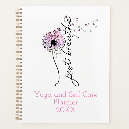 Gewoon de Dandelion Butterfly Yoga Self Care Planner (Voorkant)