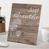 Gewoon de Dandelions Butterfly Wooden Reclamebord Met Voetstuk (Insitu)