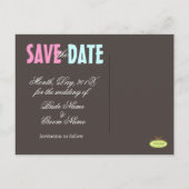 Gewoon, de datum opslaan Foto briefkaarten, Aankondigingskaart (Achterkant)